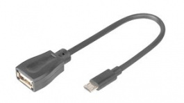 AK-300309-002-S, Adapter, USB Micro-B Plug - USB-A Socket, DIGITUS