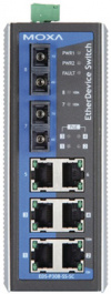EDS-P308-SS-SC-T, Switch 6x 10/100 (4x PoE) 2x 100FX SC/SM -, Moxa
