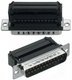 L17DAFRA15P, Вилка; D-Sub; DFR; PIN:15; "папа"; IDC; на шлейф; gold flash; 250В, Amphenol