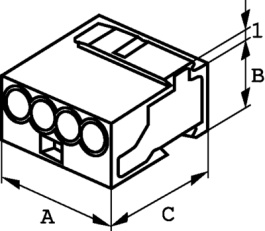 243-508, Socket terminal 8P, Wago