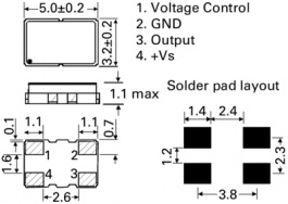 LF TVXO018792, Генератор: кварцевый; 19,2МГц; SMD; Uраб:3В; ±2,5ppm; -30?85°C, IQD