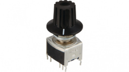 AT433, Knob black, NKK Switches (NIKKAI, Nihon)