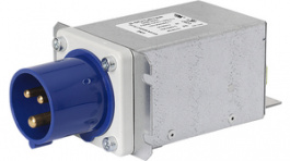 5500.2360, Power inlet with filter, CEE 16 Male, 250 VAC, 16 A, Schurter