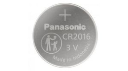 CR-2016EL/1B, Button Cell Battery, Lithium, CR2016, 3V, 90mAh, Panasonic