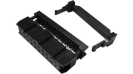 RND 205-00687, IDC Ribbon Cable Socket, 20 P , Ribbon Cable Pitch 1.27 mm, Gold-Plated, Female, RND Connect