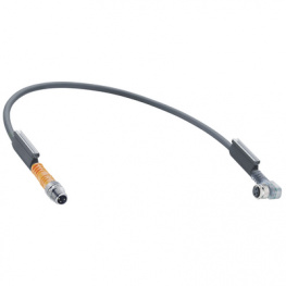 RSMV 3-RKMWV/LED A 3-224/2 M, Connecting cable M8 (90deg) Coupling M8 Plug 2 m, Lumberg Automation (Belden brand)