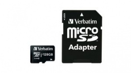 44085, Memory Card, 128GB, microSDXC, 90MB/s, 10MB/s, Verbatim