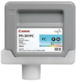 PFI-301PC, Картридж с чернилами PFI-301PC цвет Photo Cyan (светло-голубой), CANON