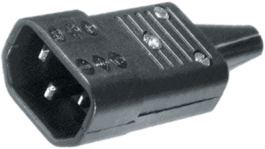 4732.0000, Разъем: питания AC; IEC 60320; C14 (E); вилка; "папа"; на провод, Schurter