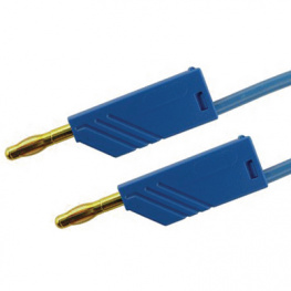 MLN 100/2.5 AU BLAU / BLUE, Test lead diam. 4 mm Blue 100 cm 2.5 mm2 CAT I, SKS Kontakttechnik