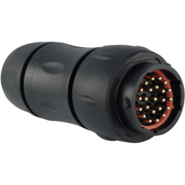 UTS1JC1823P, Cable plug Trim Trio UTS Poles=23 Male Housing size18, Souriau Esterline Sunbank