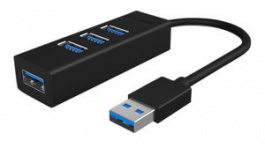 IB-HUB1419-U3, USB Hub, 4x USB A Socket - USB A Plug, ICY BOX