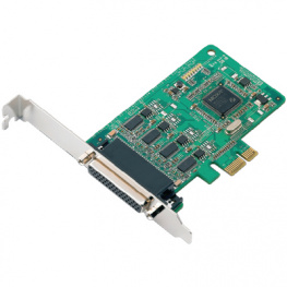 CP-114EL-DB9M, PCI-E x1 Card4x RS232/422/485 DB9M (Cable), Moxa