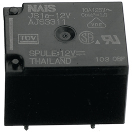 JS1A-5V-F, PCB power relay 5 VDC 360 mW, Panasonic