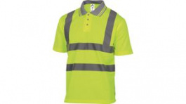 OFFSHJAGT, High Visibility Polo Shirt Size L Flourescent Yellow, Delta Plus