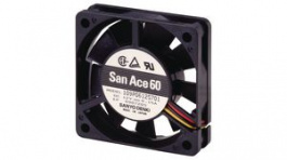 109P0624H7D01, Axial Fan DC Ball 60x60x15mm 24V 0.4m\x1a/min, Sanyo Denki