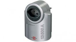 1506952, Surge protected adapter Primera-Line Silver/Black Typ 12, Brennenstuhl