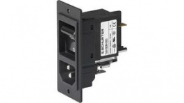 3-109-718, IEC Appliance Inlet C14 Panel Mount Straight 15A 250V, Schurter