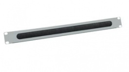 26.99.0313, Cable Management Panel with Brush Seal for 19" Cabinets, Metal, Grey, Value