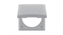 918282507, Cover Frame Matte with Protective Cover INTEGRO Flush Mount 59.5 x 59.5mm Grey, Berker