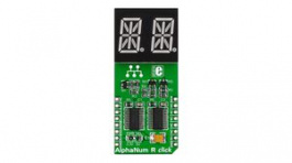 MIKROE-1864, AlphaNum R Click 2-Digit 14-Segment Alphanumeric Display Module, Red 5V, MikroElektronika