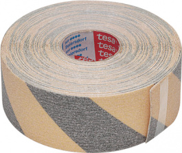 60951, Anti-Slip Adhesive Tape, 50mmx15m Yellow / Black 50 mmx15 m, Tesa