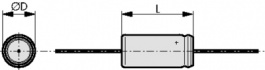 PEG124RF2470QL1, Electrolytic Capacitor 47 uF 200 VDC, Kemet