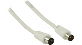 CSGP40000WT100, Coax Cable 90dB Coax Male - Coax Female 10m White, Nedis (HQ)