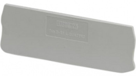3030527, D-ST 4-QUATTRO End plate, Grey, Phoenix Contact