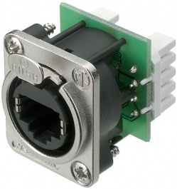 NE8FDV-YK, Гнездо; RJ45; etherCON; PIN:8; Кат:5e; экранированный; позолота, Neutrik