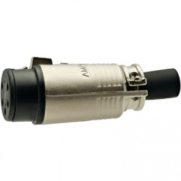 EP-5-11P, Speaker cable socket nickel-plated 5P, Amphenol