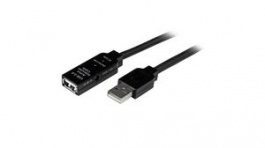 USB2AAEXT5M, Active Extension Cable USB-A Plug - USB-A Socket 5m USB 2.0 Black, StarTech.com