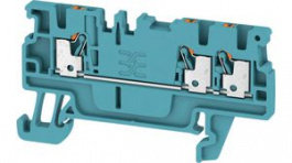 1552770000, feed thru terminal, push-in, 3 poles, 17.5a, 1.5mm2, blue, Weidmuller