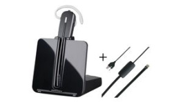 38987-01, Headset with Electronic Hook Switch, CS500, Mono, On-Ear/In-Ear Neckband/In-Ear , Poly