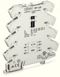 857-400, Преобразователь: разделитель сигналов/усилитель; DIN; 24ВDC, Wago