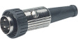 592-0401 Male cable connector nickel-plated 4P