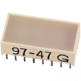 KB-2885SGW, LED Light Bars green 10 x 20 mm, Kingbright