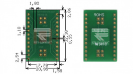RE938-05, Prototyping board FR4 Epoxide + chem. Au, Roth Elektronik