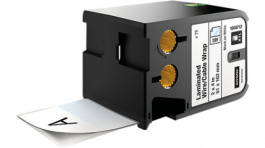 1868712, XTL Laminated Cable Labels Black on White, Dymo