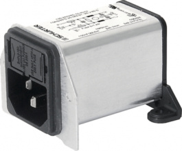 DA22.2121.11, Power inlet with filter 2 A 250 VAC, Schurter