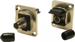 CP30218M, Fiber Optic Connector in XLR Housing ST Metal Nickel-Plated, Cliff