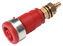 SEB 2600 G M4 RED, Safety socket diam. 4 mm Red CAT III, SKS Kontakttechnik