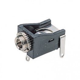 172-1-3 (R), Jack panel socket nickel-plated 2P, -