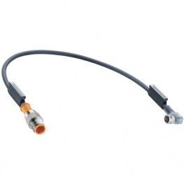 RST 3-RKMWV/LED A 3-224/1 M, Connecting cable M8 (90deg) Coupling M12 Plug 1 m, Lumberg Automation (Belden brand)