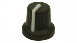 FC72606S, Rotary Knob 11 x 15 mm Black / Grey, Cliff