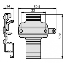 7NG30928KA, DIN rail adapter, Siemens