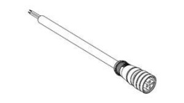 1200060019, Micro-Change (M12) Single-Ended Cordset 4 Poles Female (Straight) to Pigtail 0.34mm² PUR/PVC Cable 5.0m (16.40') Length, Molex
