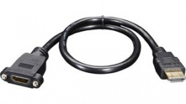 978, Panel Mount HDMI Cable 400mm HDMI, ADAFRUIT