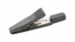 RND 350-00046, Alligator Clip, 2mm, Black 3A, RND Lab