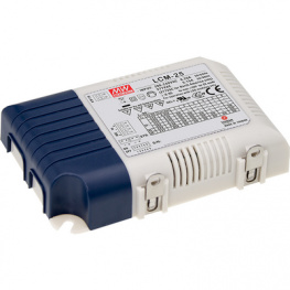 LCM-25, Блок питания: импульсный; для диод LED; 25,2Вт; 6?54ВDC; IP20, MEAN WELL